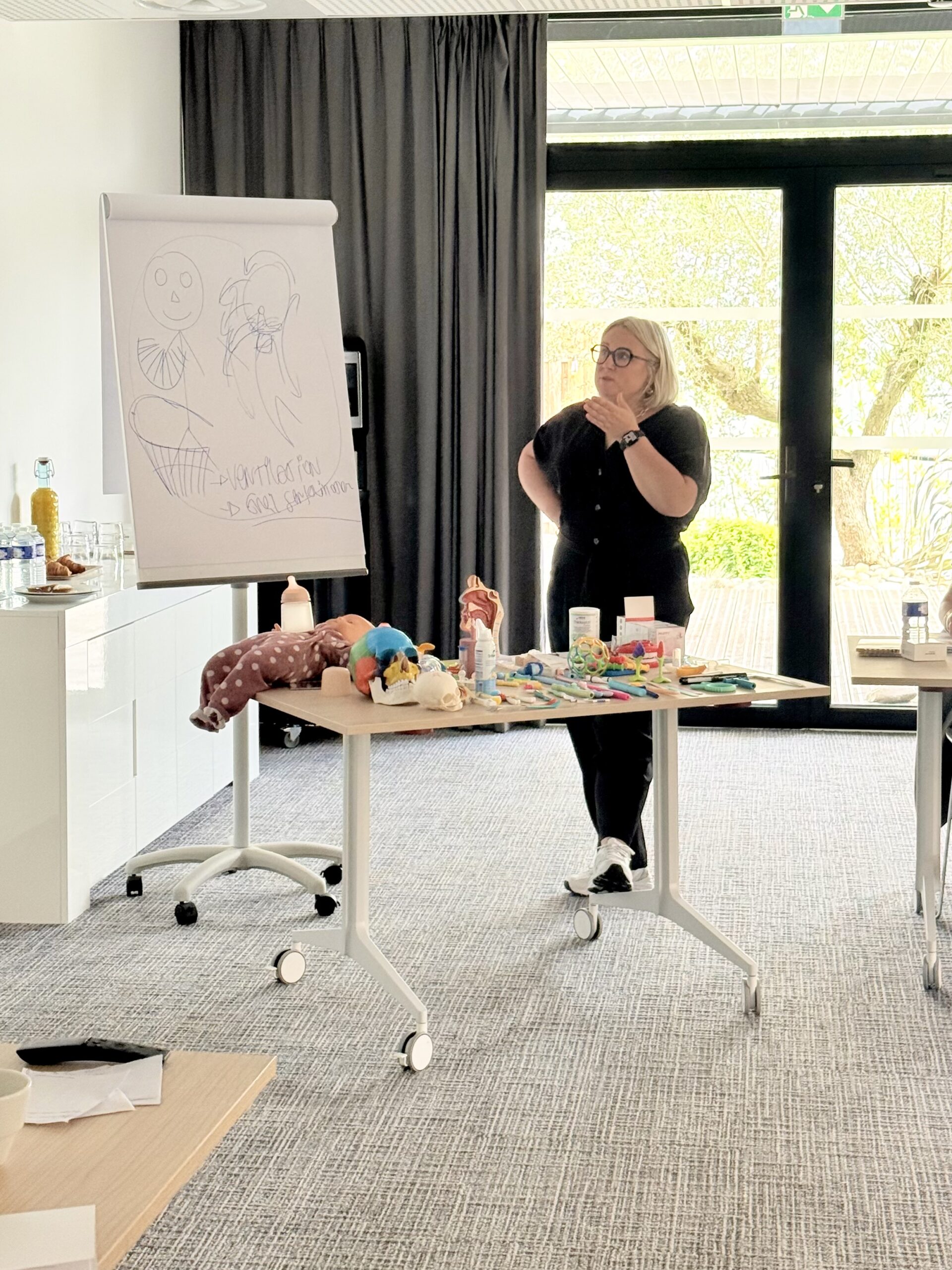 Foto corso in aula le funzioni orofacciali del bambino