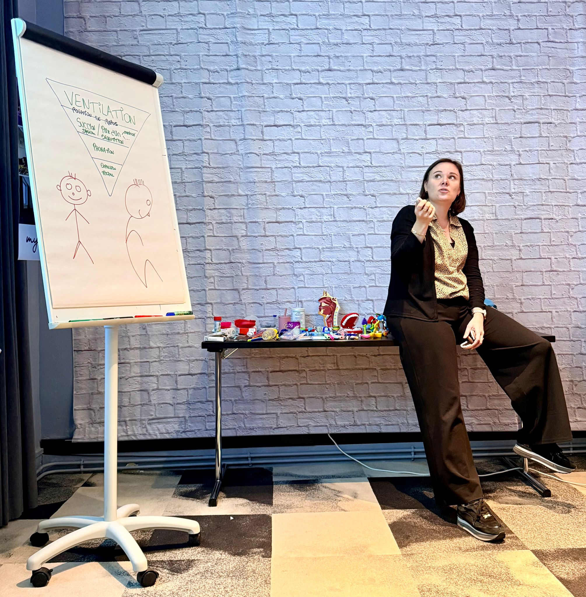 Foto corso in aula le funzioni orofacciali del bambino